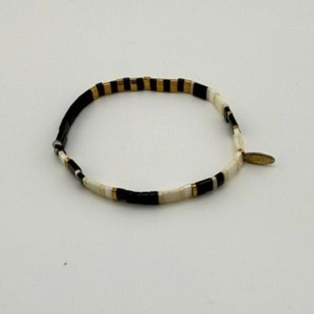 SereFina Chicklet Bracelet with Gold Accents